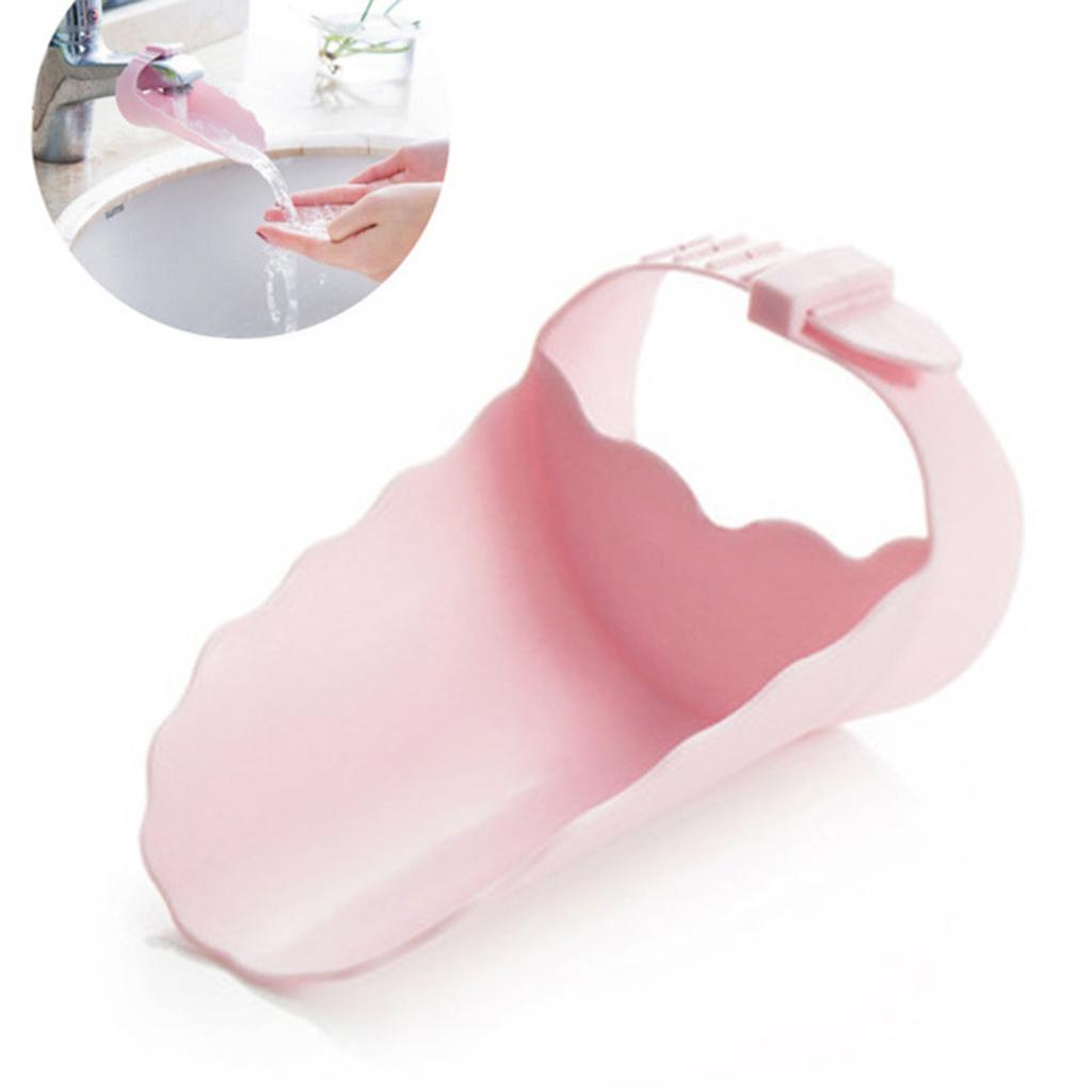 Kids Faucet Extender PP Versatile Toddler Hand Washing Water Tap Extension for Home Pink