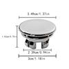1PC Sink Overflow Cap Sink Basin Overflow Trim Ring 22-24mm Double Layer Vanity Sink Overflow Cap For Kitchen Sink