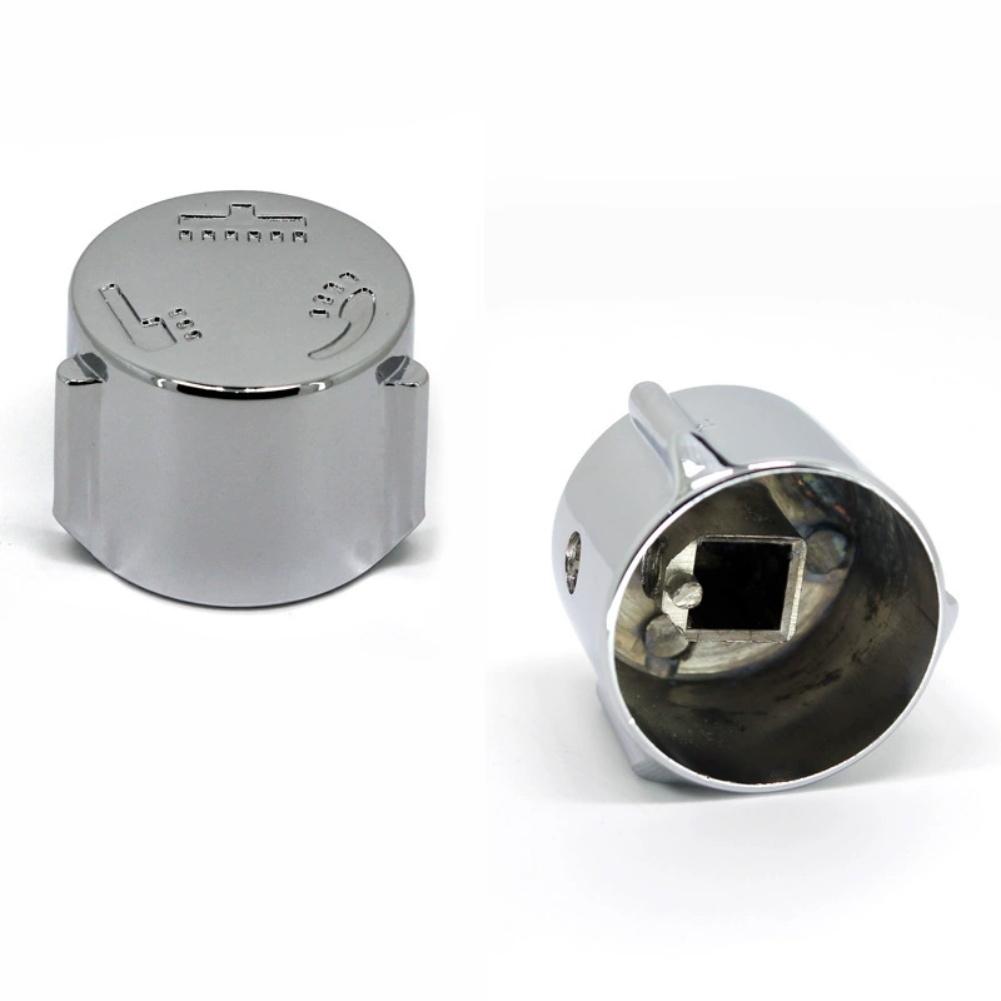 2x Zinc Alloy Shower Handle Replacement with Three Level Water Flow Adjustment Wheel for Mixing Valve Bathroom