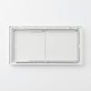 MUJI Polypropylene Dustbin Lid with Selectable with Sliding 82577266 Lids, Side-Opening Window,