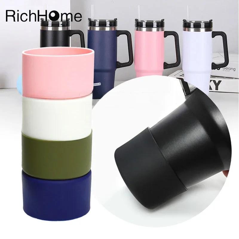 Silicone Bottle Bottom Sleeve Anti-Slip Heat Insulation Cup Accessories Water Bottle Pad Sports Cups Cover for Most Cups