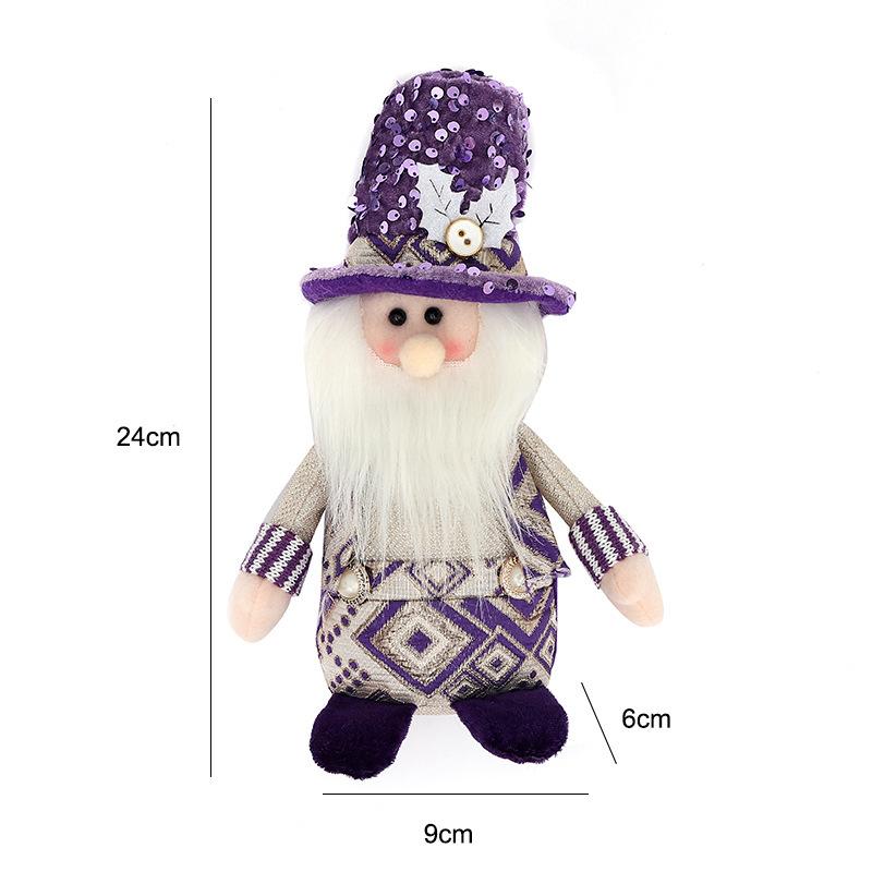 Christmas Figurine, High-end Knitted Pointed Hat Sitting Posture, Dwarf Plush Ornament, Decorative Items