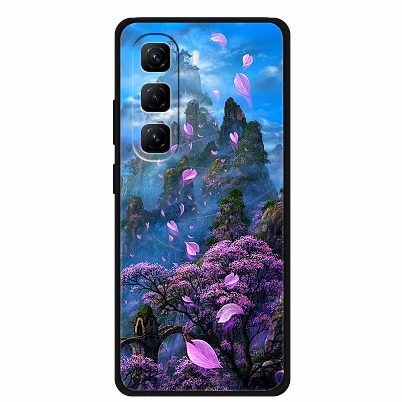 For Infinix Hot 60 Pro+ Case Cool Cartoon Soft Silicone TPU Black Cover For Infinix Hot 60 Pro Plus ShockProof Phone Case X6886