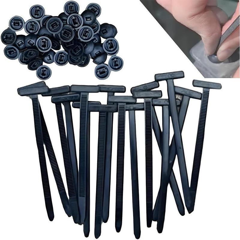 5/10/20/50pcs Nylon Universal Cable Tie Buckle Pin and Button Zip Ties Self-Locking Fixed Cables Zip Tie Wire Fastening Straps