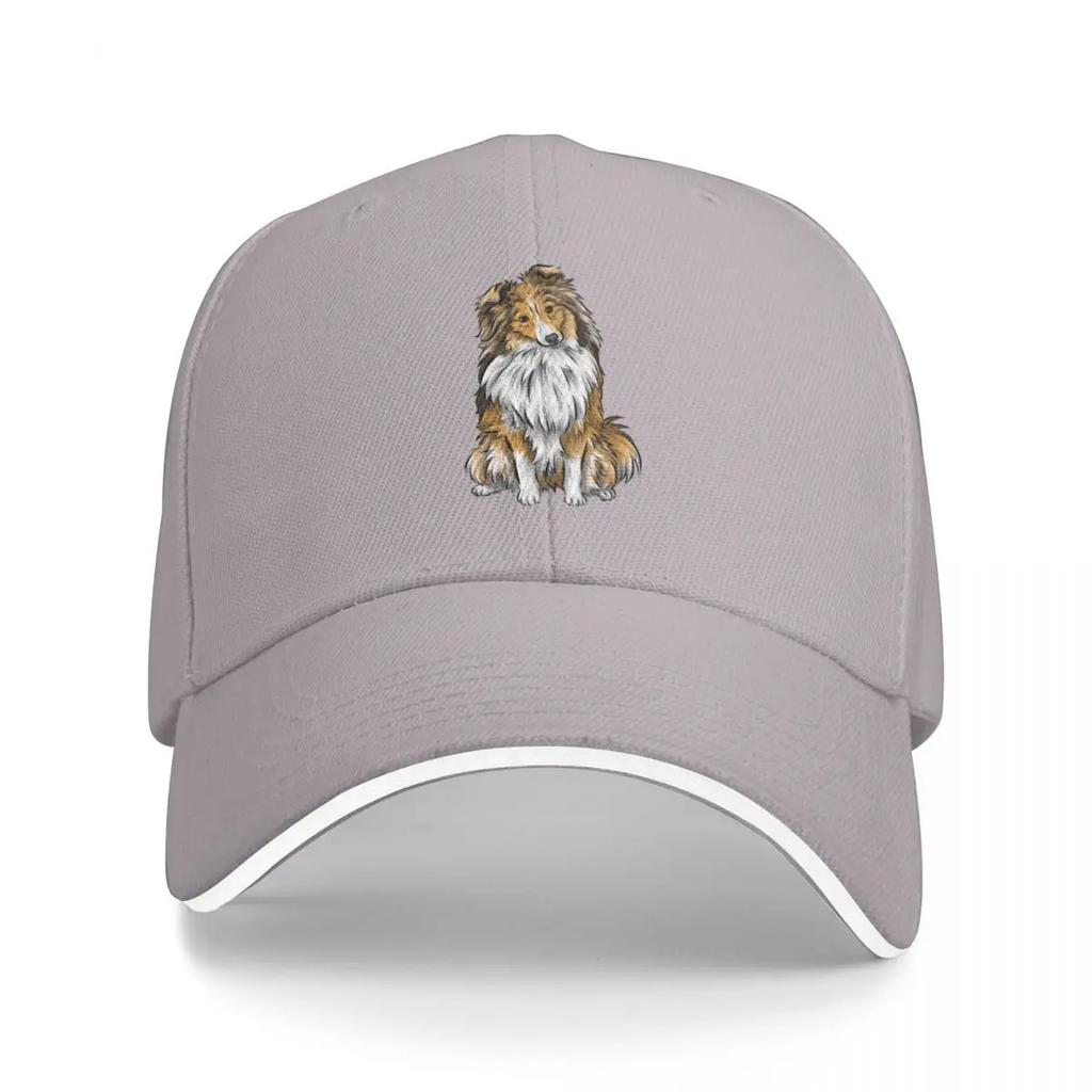 Sheltie Shetland Sheepdog Mahogany Sable Cute Dog Art Baseball Cap Designer Cap Sun Cap Sun Hat Women's Hats For The Sun Men's