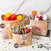 Braune Tüte Kraftpapier recycelbare Take-away-Taschen Lebensmittel Backverpackung Geschenk Partytaschen Kinder Süßigkeitenverpackung Kraft Lunchtasche LPBZ01