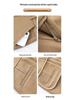 High Waist Straight Leg Casual Pants for Women - Spring 2025 Slimming, Plus Size, Elastic, Long Trousers for Middle-Aged Moms