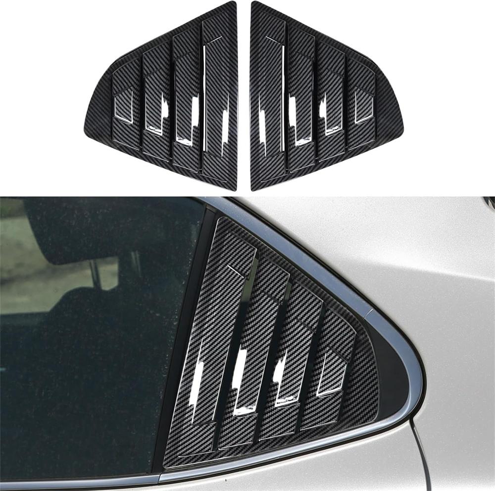 For Toyota Camry 2018-2024 Carbon Fiber Look Vent Window Scoop Louver Cover Trim