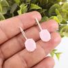 Hübscher Rosenchalcedon Edelstein Schmuck, 925 Sterling Silber Ohrringe Schmuck, Handgefertigte Wunderschöne Ohrringe Geschenk für Frauen