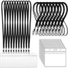 LEADINTOP Name Holder, 100 Pieces, Employee ID Case, Name Tag Case, Neck Strap, Horizontal Type