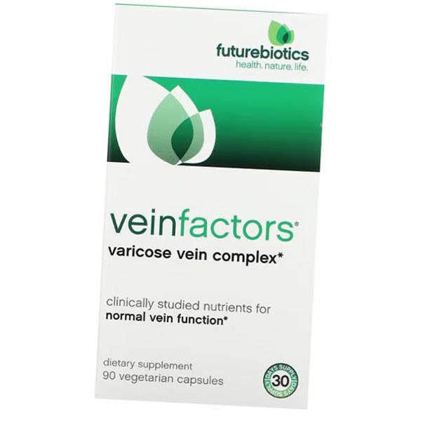 

Комплекс для підтримки тонусу вен, VeinFactors, FutureBiotics (71419001) 90vcaps