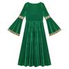 Girls Medieval Princess Costume Renaissance Costume Robe Retro Gown Dress for Halloween Cosplay Dress Up