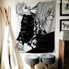 Jujutsu Kaisen Wall Tapestry Aesthetic Wall Hanging Printed Fabric Blanket Decorative Tapestries for Bedroom Living Room Home Decor