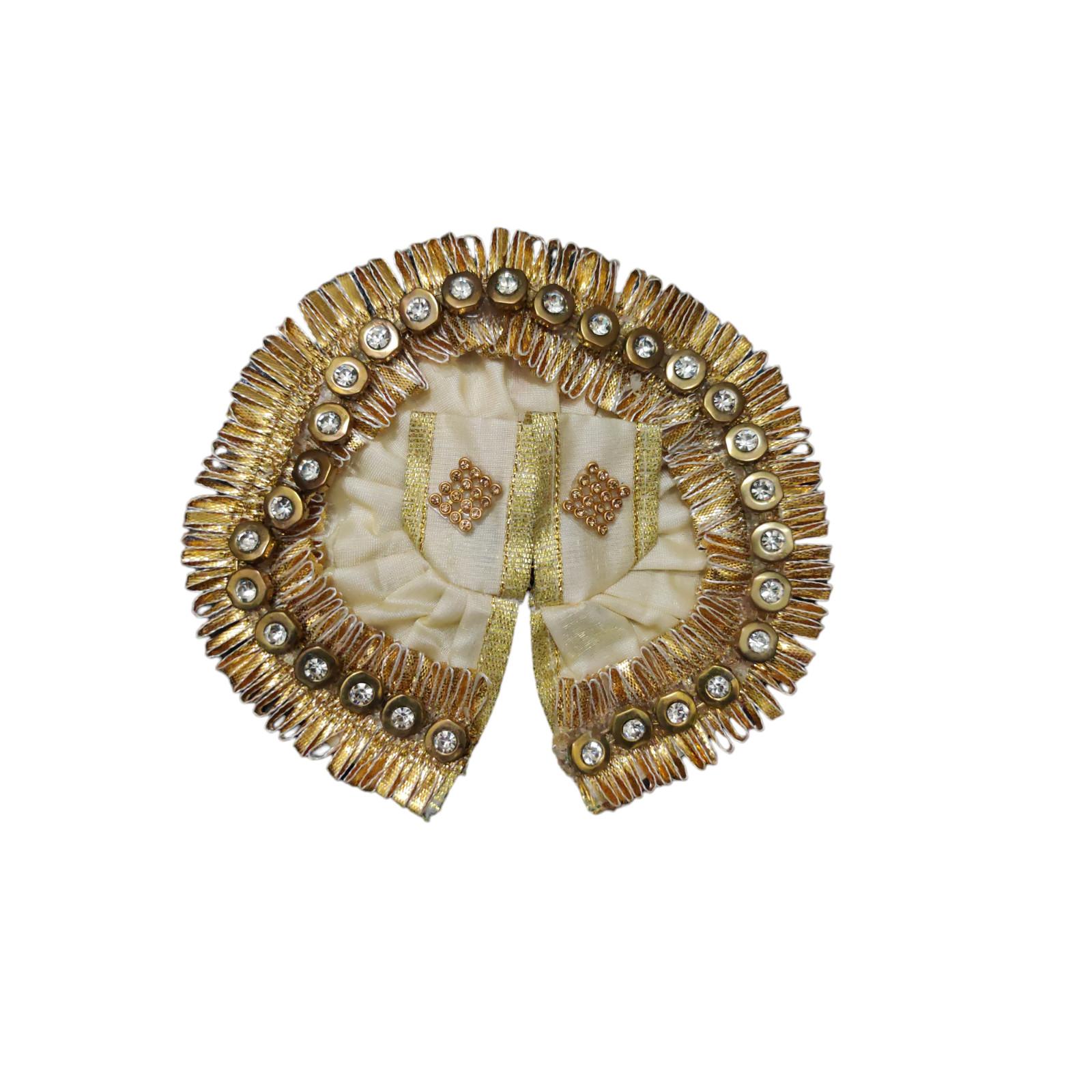 

@ Indian Traditional Laddu Gopal Dress Cream Color 5.5 Inches Zr771-60%Off