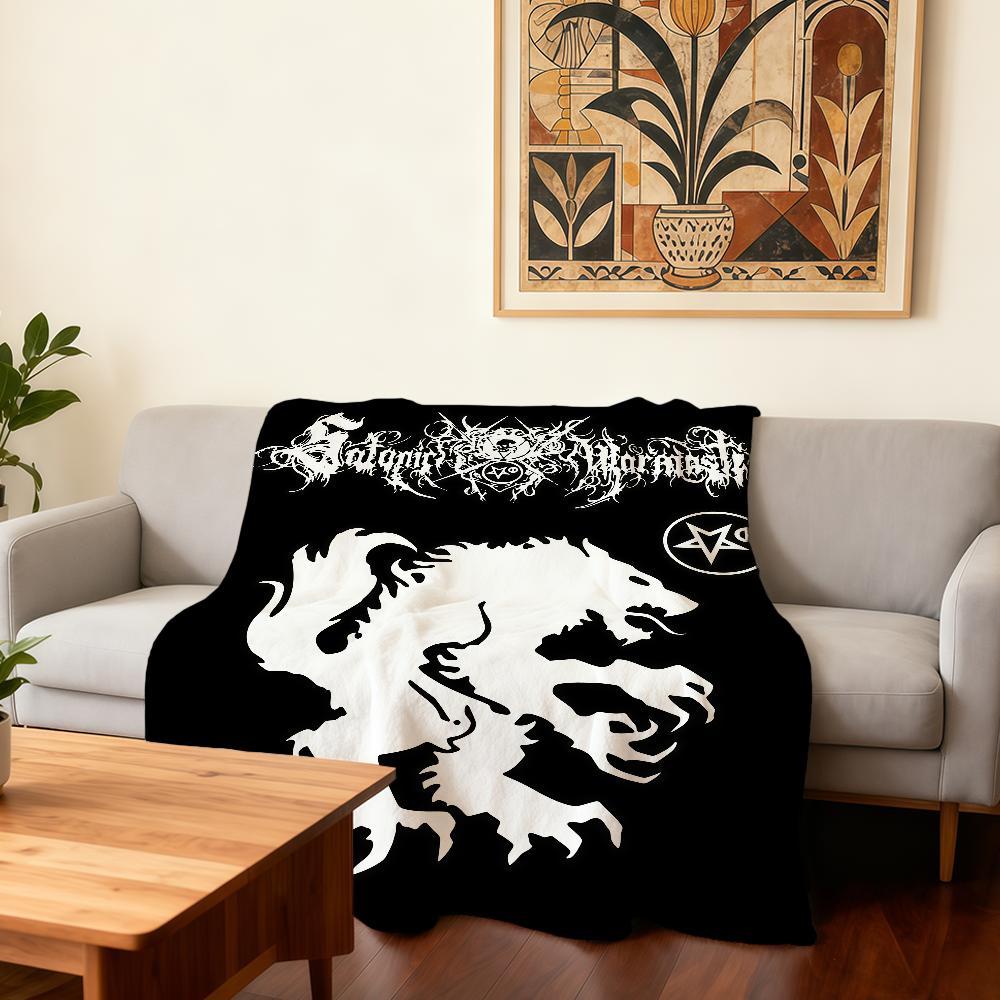 S-Satanic W-Warmaster Band Blanket Super Warm Comfortable Plush Throw Blanket Child Home Sofa Bedroom Gift