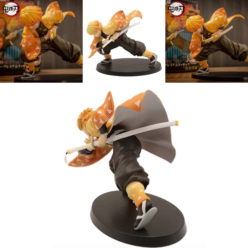 Lebensechte Dämonentöter Agatsuma Zenitsu Figur Spielzeug Für Sammlung Und Geschenke