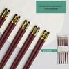 Ru Han High-End Gold-Tipped Alloy Chopsticks Set