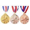 Soccer Medals Gold Silver Bronze Award Medals 2 Inch Metal Winner Medals with Neck Ribbon Sports Medals for Party Favors