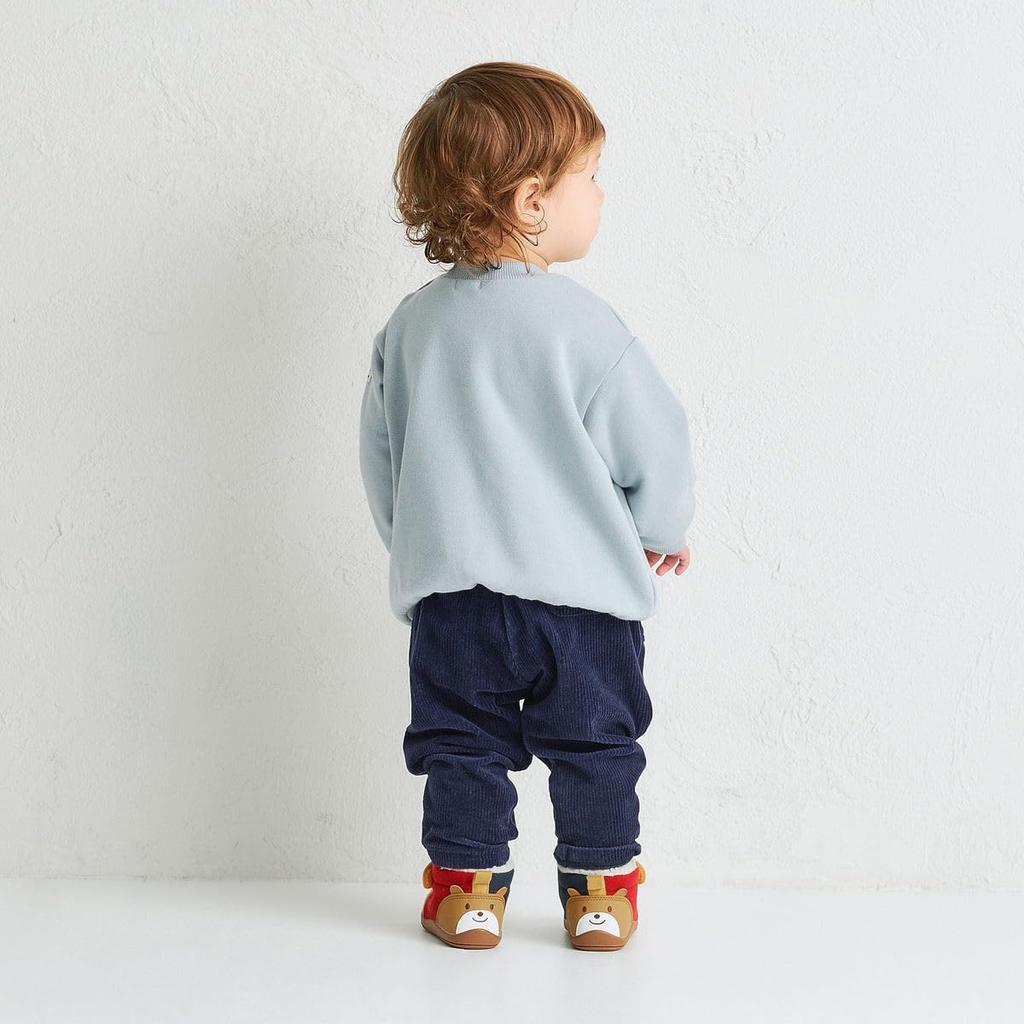 MIKIHOUSE HOT BISCUITS Sweatshirt for Boys and Girls, Storm Blue, 100cm, 73-5602-689