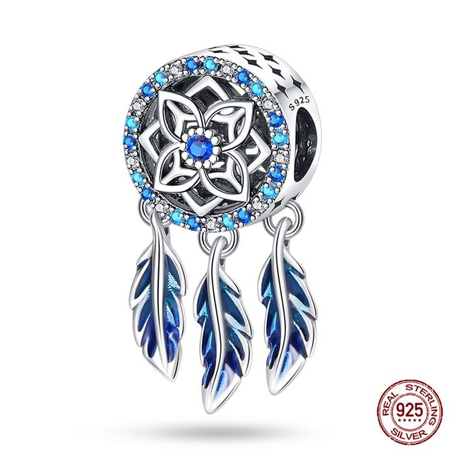 Breloques Perles Attrape-rêves en Argent 925 Zircon Coloré