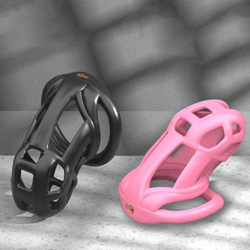 Mamba Chastity Cage for Men – Beginner-Friendly Sissy/Femboy Cock Cage with Lock Rings (Adjustable Belt Design, 18+ Adult Toy)