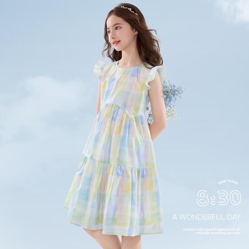 

Disney Girls Summer Pure Cotton Flutter Sleeve Princess Dress 130