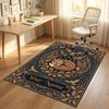 Nighttime Forest Theme Soft Crystal Velvet Rug Custom Name & Text Print Non Slip Floor Rug for Bedroom Living Room