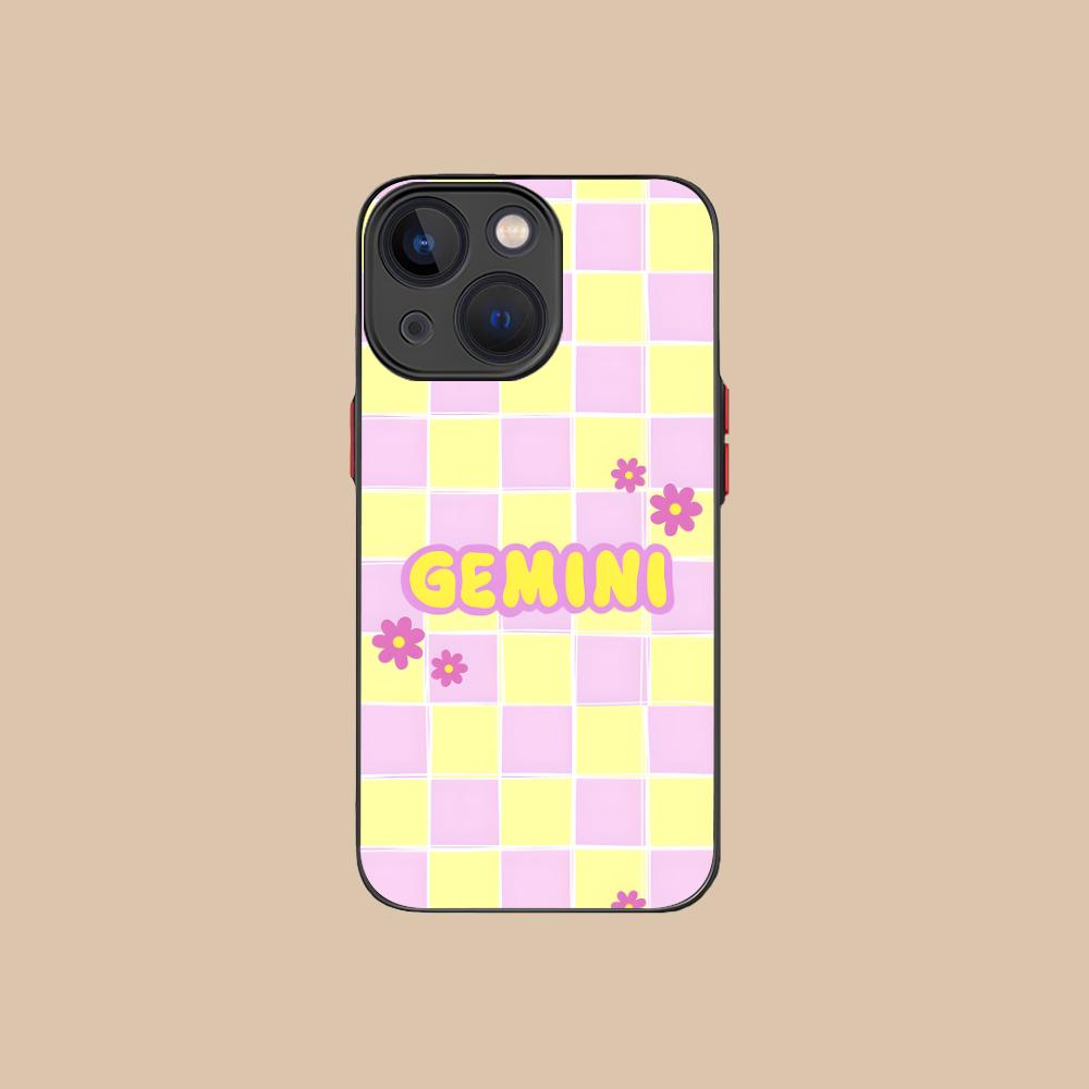 Zodiac Sign Gemini Phone Case for iPhone 17 16 15 14 13 12 11 X XR XS Air Pro Max Plus Mini Skin Feel Cover