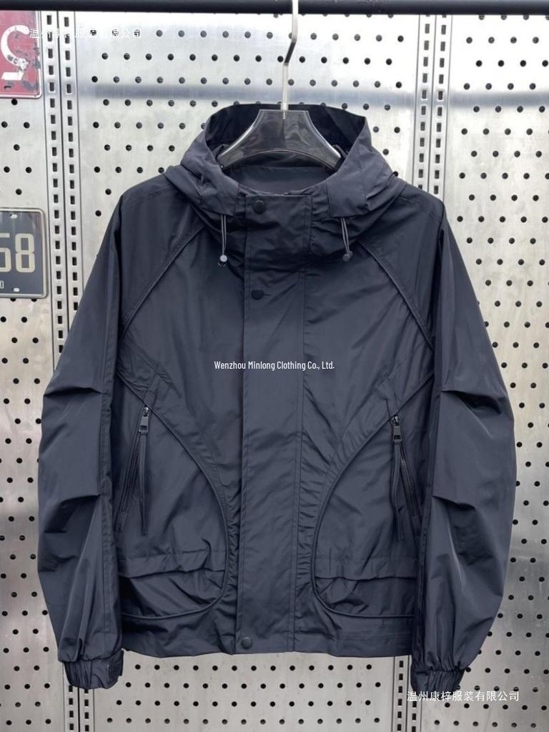 Men's Trendy Hooded Jacket - Autumn/Winter Velvet Casual Versatile Workwear for Outdoor Sports & Mountaineering