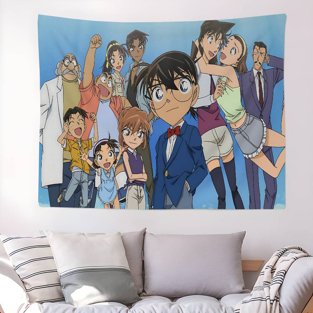 Anime Detective Conan Anime Tapestry Wall Hanging Decoration Household Wall Hanging Home Decor