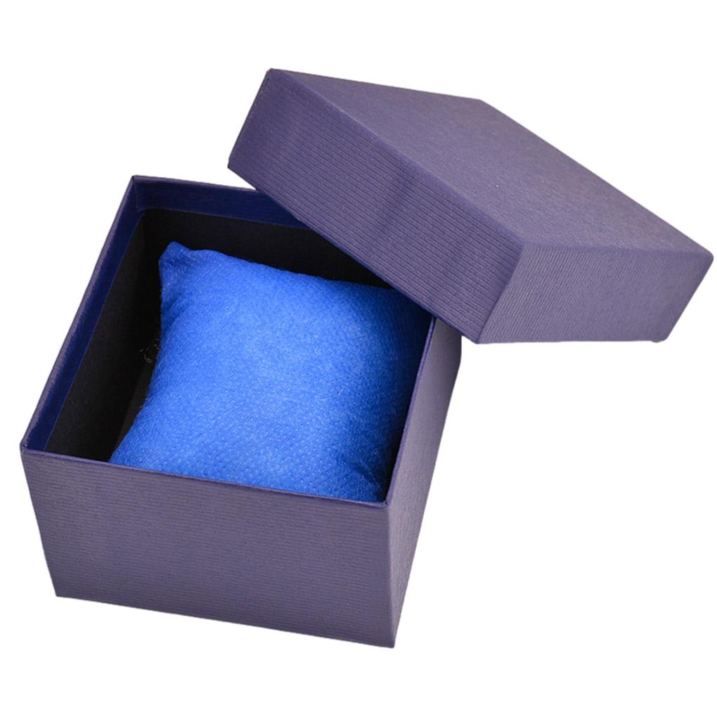 Geschenkbox Tragbares Uhrenaufbewahrungsetui Karton Schmuckverpackung Organizer Behälter mit Weichem Polster