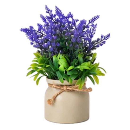 Mini Simulated Potted Plant, Maintenance-Free Desktop Decor, Rustic Style Mini Flower Pots, for Office Bathroom Bookshelf A