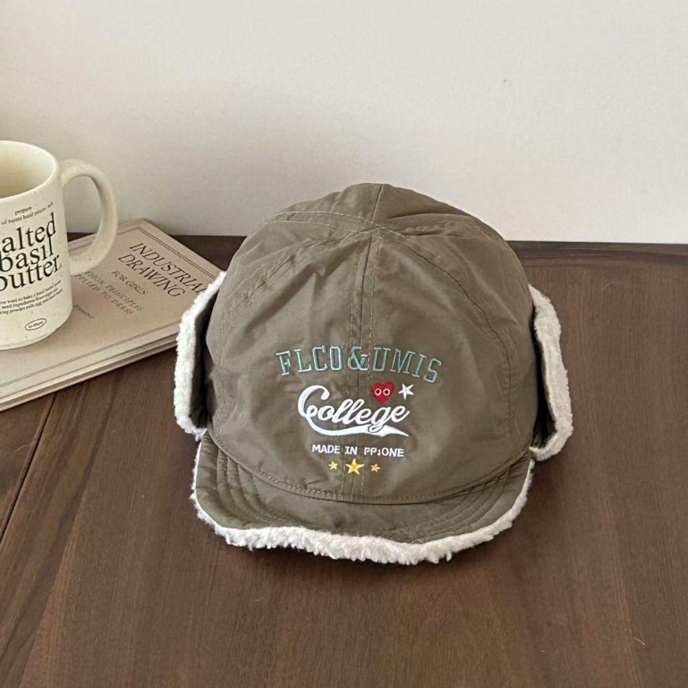 Faux Fur Beanies Cap Ear-Protection Plush Baseball Cap New Warm Plush Hat Outdoor