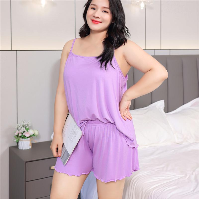 

Plus Size Women s Modal Camisole Set - Extra Large, Comfortable & Loose XL for 45-68 kg фіолетовий