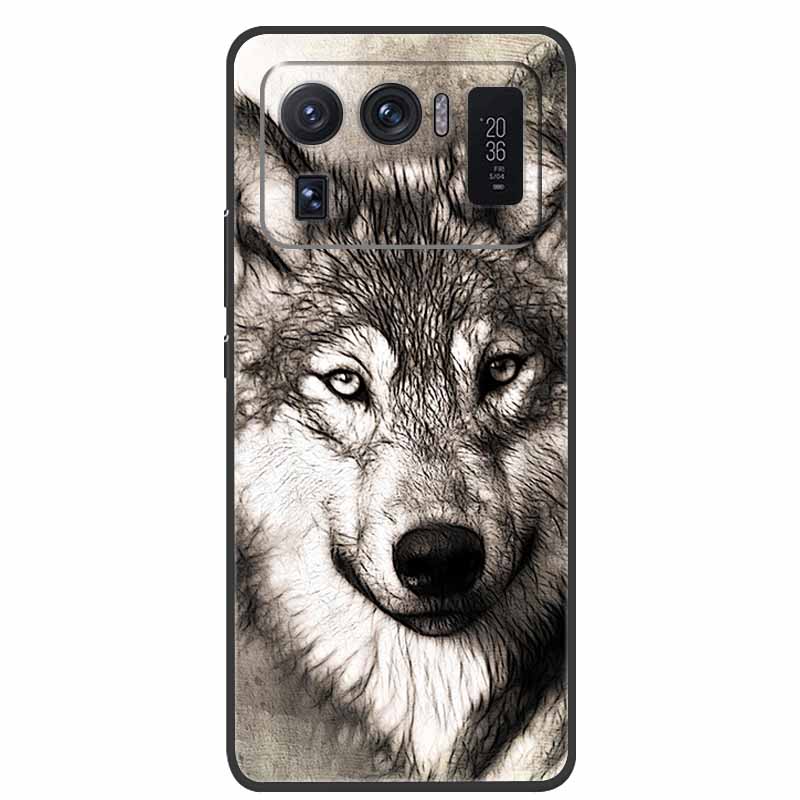 For Xiaomi Mi 11 Ultra Case 6.81 Shockproof Soft silicone TPU Back Cover Cases For Xiaomi11 Ultra Phone fundas Mi11 Ultra Cute