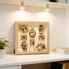 DIY Mini Museum Silhouette Light And Memory Display Silhouette Figurines Custom Box with Box Frame Kit