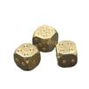 2pcs metal dice solid brass gold high-quality 6-sided game dice hand polished stress relieving family party 15mm toy creative