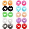1 Paar Herz Weiche Flexible Silikon Ohrstöpsel Doppelt Gewölbte Dehner Flesh Tunnels Körperschmuck 6-20mm Mehrere Farben