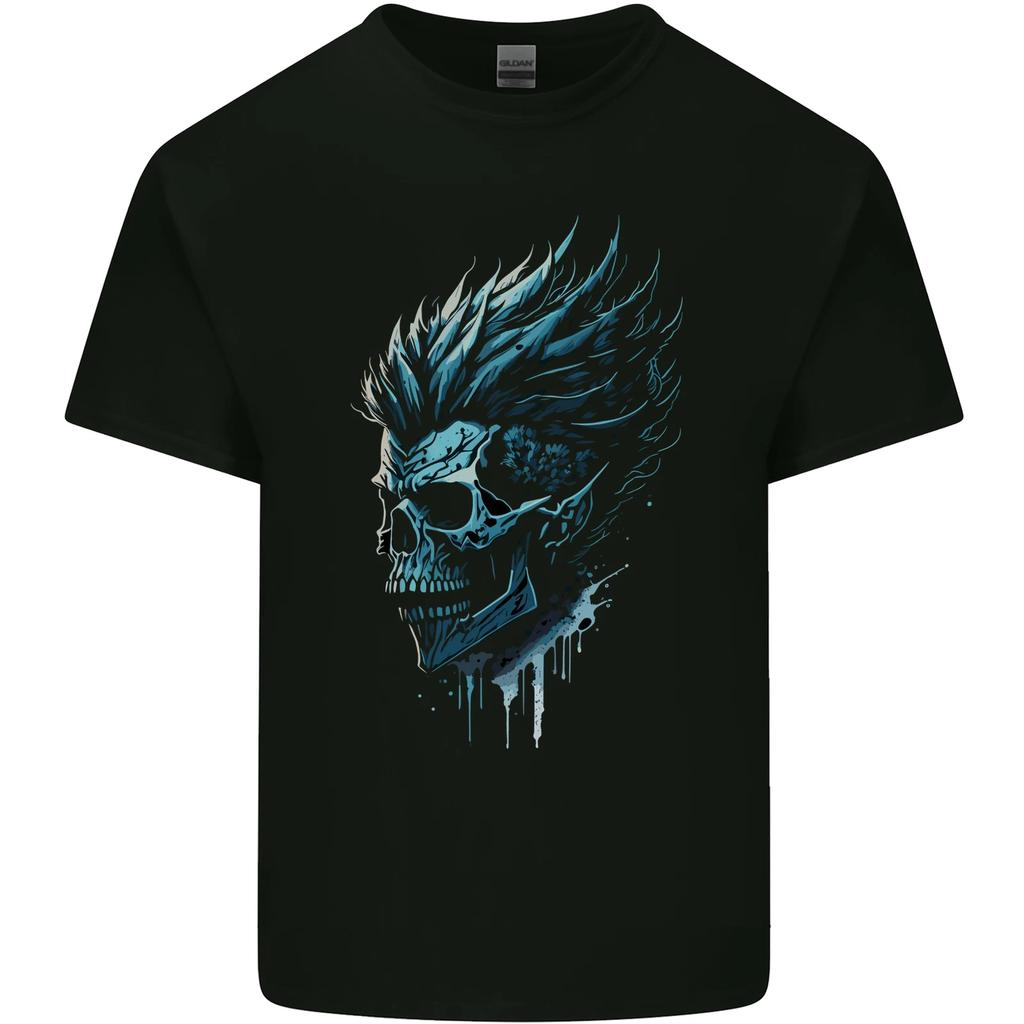 Mohawk Skull Kids T-Shirt Childrens