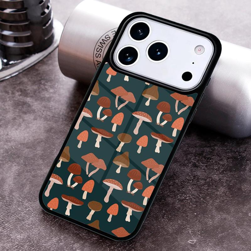 Mushroom Forest Phone Case for iPhone 17 16 15 Pro Max Air 14 13 12 11 Plus Shockproof Capa Cover