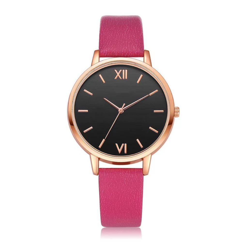 Leather Band Quartz Watch PU Strap Ladies Watch Minimalist Analog Watch  Formal Occasions