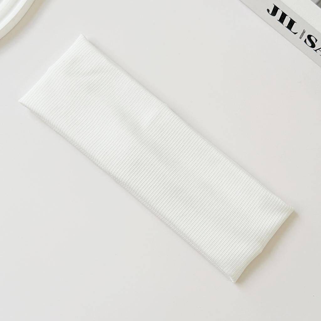 Threaded Hair Band Sports Yoga Sweat-absorbent Wide Headscarf Hair Band Female Joker Elastic Solid Color Headband Headdress