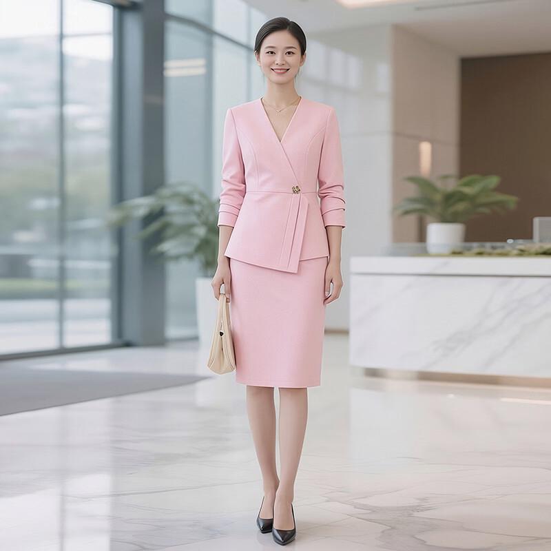 Teluoman Women's Two-Piece Formal Suit Set