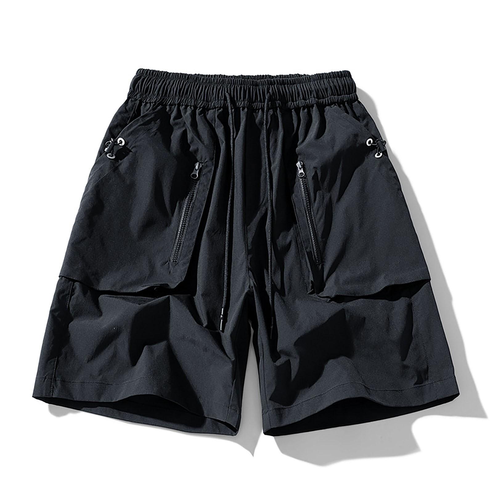 

Летние мужские камуфляжные шорты с цифровым принтом, гибкие эластичные укороченные спортивные шорты XXXL чёрный