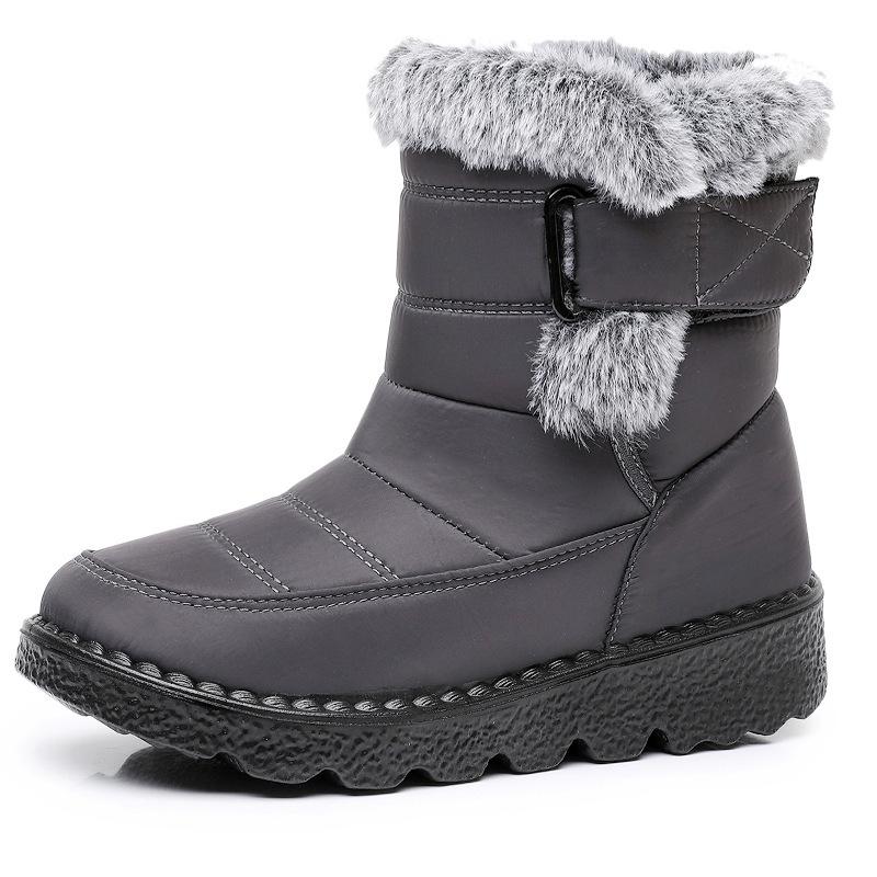 Snow Boots for Women In Winter with Added Fleece and Thickened Warm Cotton Shoes Waterproof Anti Slip Comfortable Midsole Thick Soled Shoes for Women
