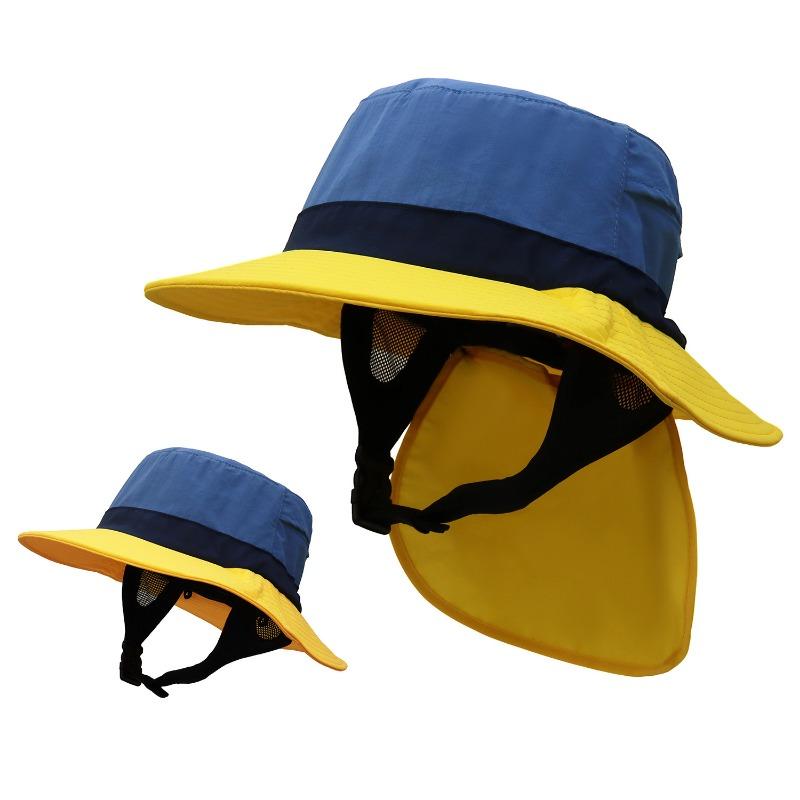Surfing hat shade quick-drying fisherman hat children's big-brimmed mountaineering hat summer sun protection hat outdoor cycling male tide