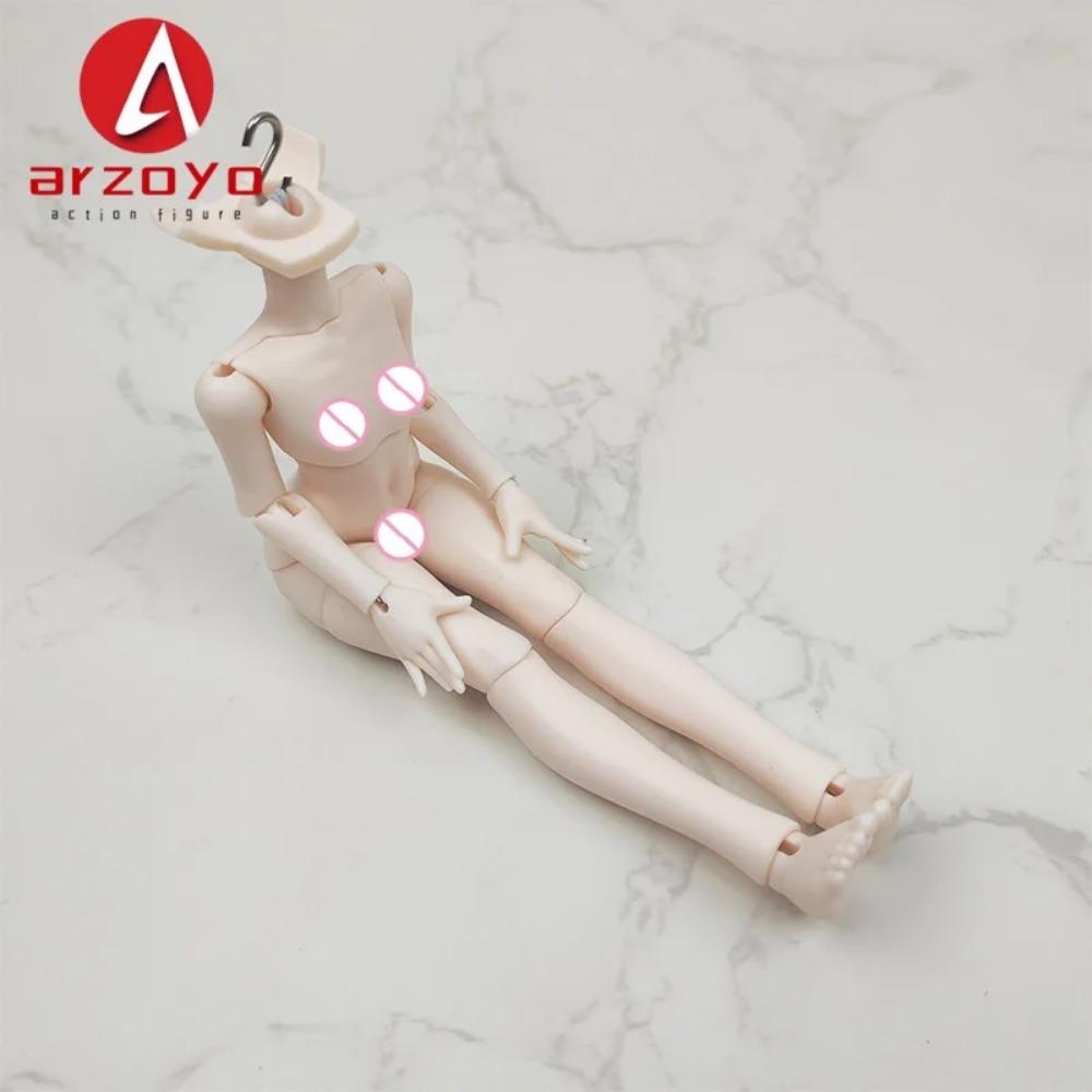 1/8 Maßstab Mitian 2. Generation Flexibler BJD Gelenkkörper mit austauschbarer Brust 16cm Actionfigur Körperpuppe