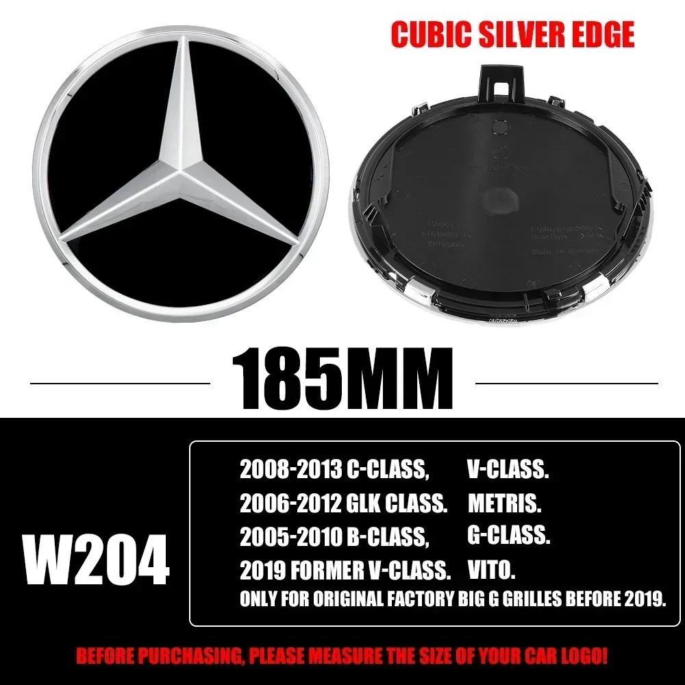 

Car Sticker For Benz AMG 3D 185MM 205MM Front Grille Star Logo Emblem Badge For Mercedes-Benz C Class W206 W253 GLC GLE V Class