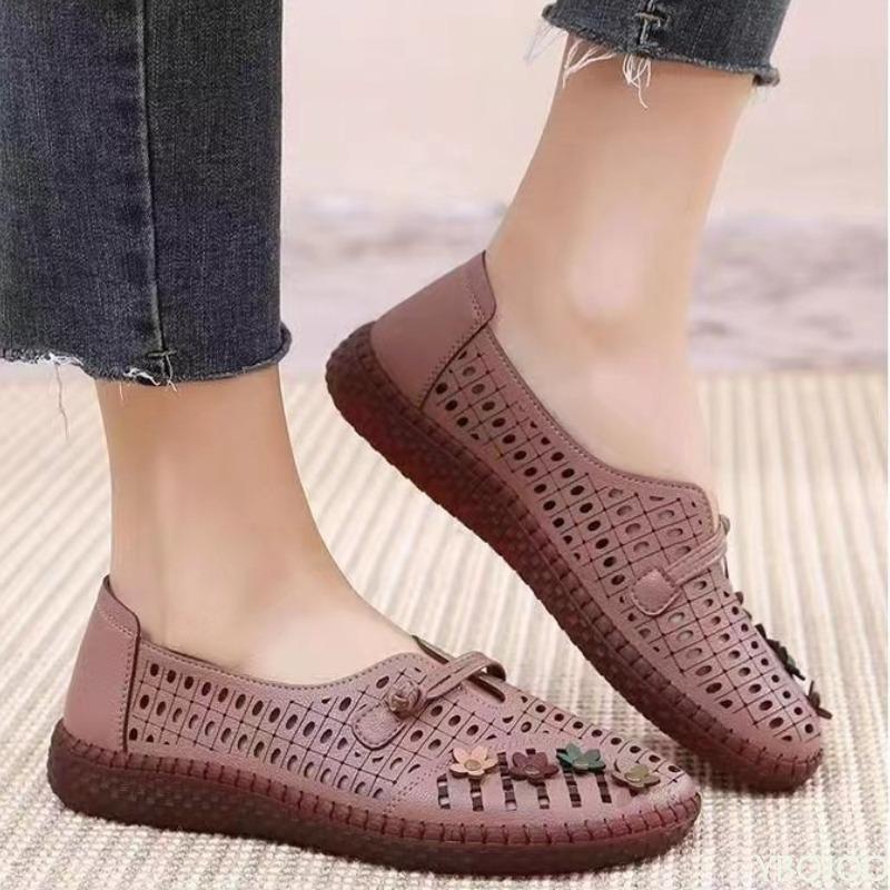 Summer New Anti Slip Comfortable Breathable Shoes for Middle-aged Elderly Women Simple Comfortable Daily Casual Shoes