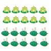 10Pieces Alloy Cute Green for Frog & Rabbit Enamel Charms Pendants for Jewelry Bracelet Necklace Craft Making Keychain D